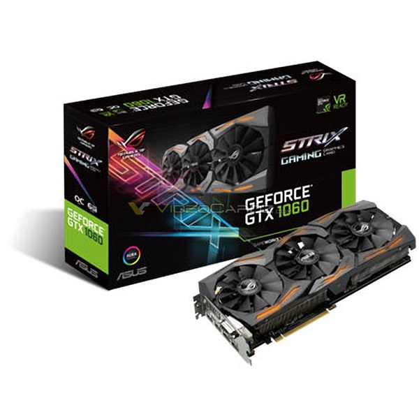 ASUS Videokártya PCI-Ex16x nVIDIA GTX 1060 6GB DDR5